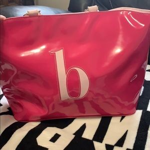 “B” monogrammed tote bag